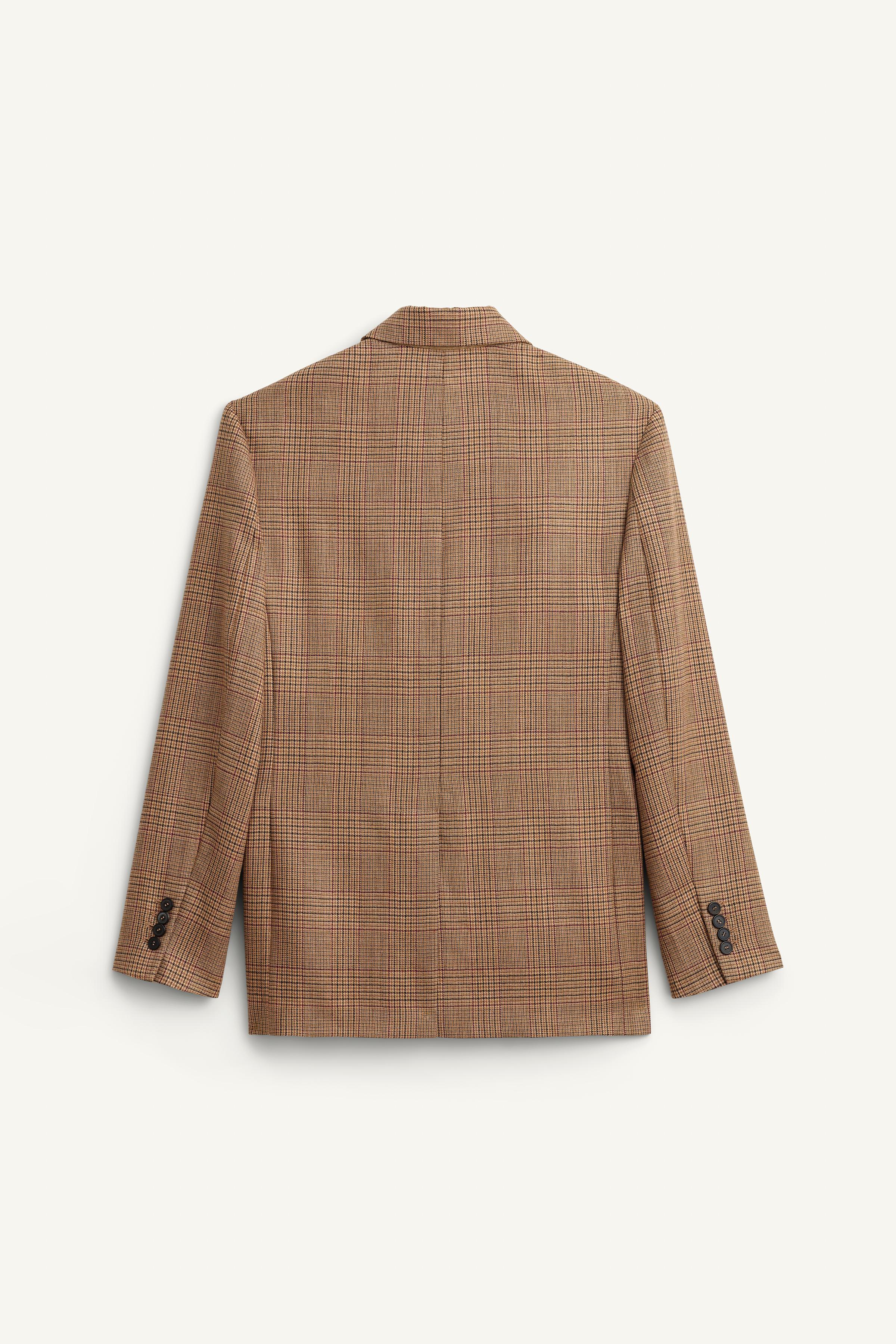 VESTE À CARREAUX 100 % LAINE ÉDITION LIMITÉE